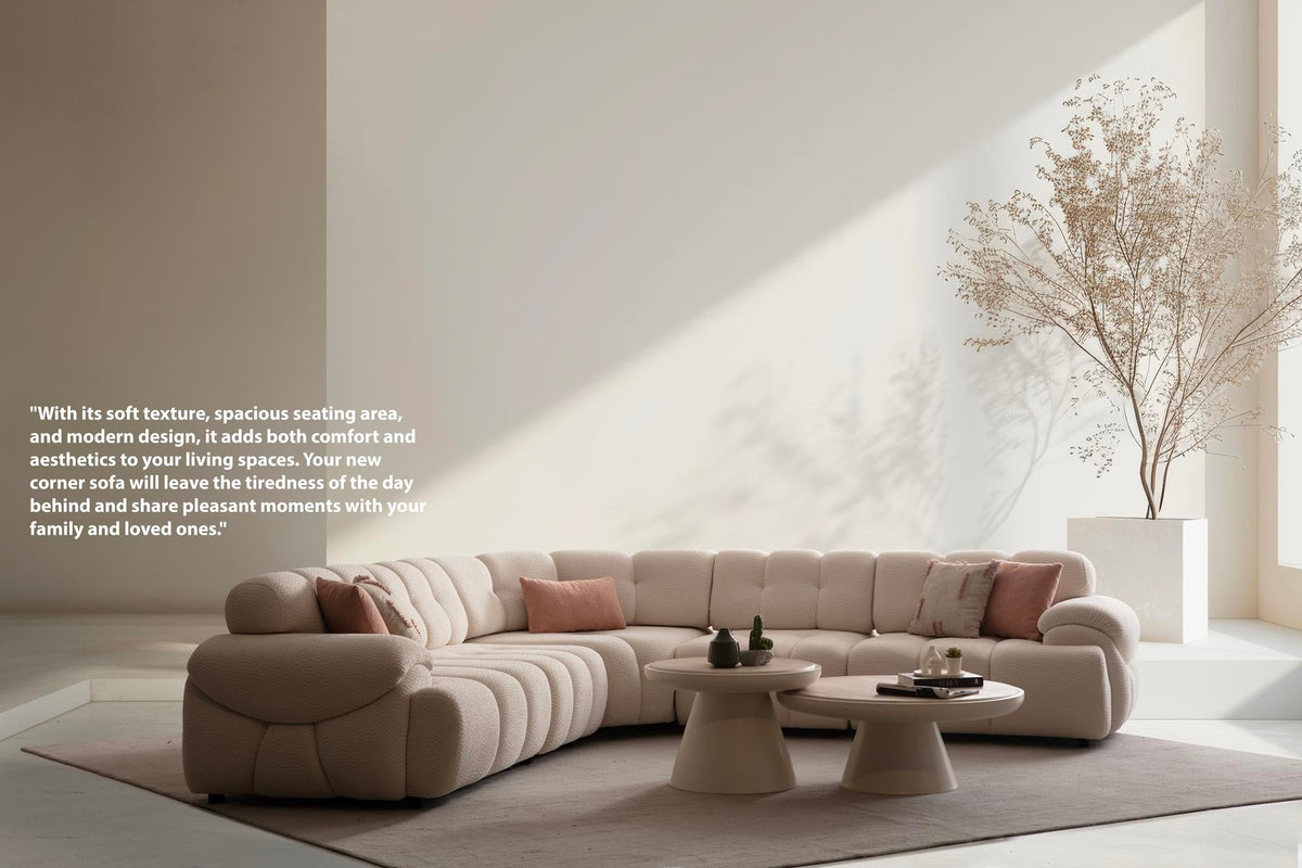 Hestia Modular Sleeper Corner Sofa Set (SG) by Netline Interiors