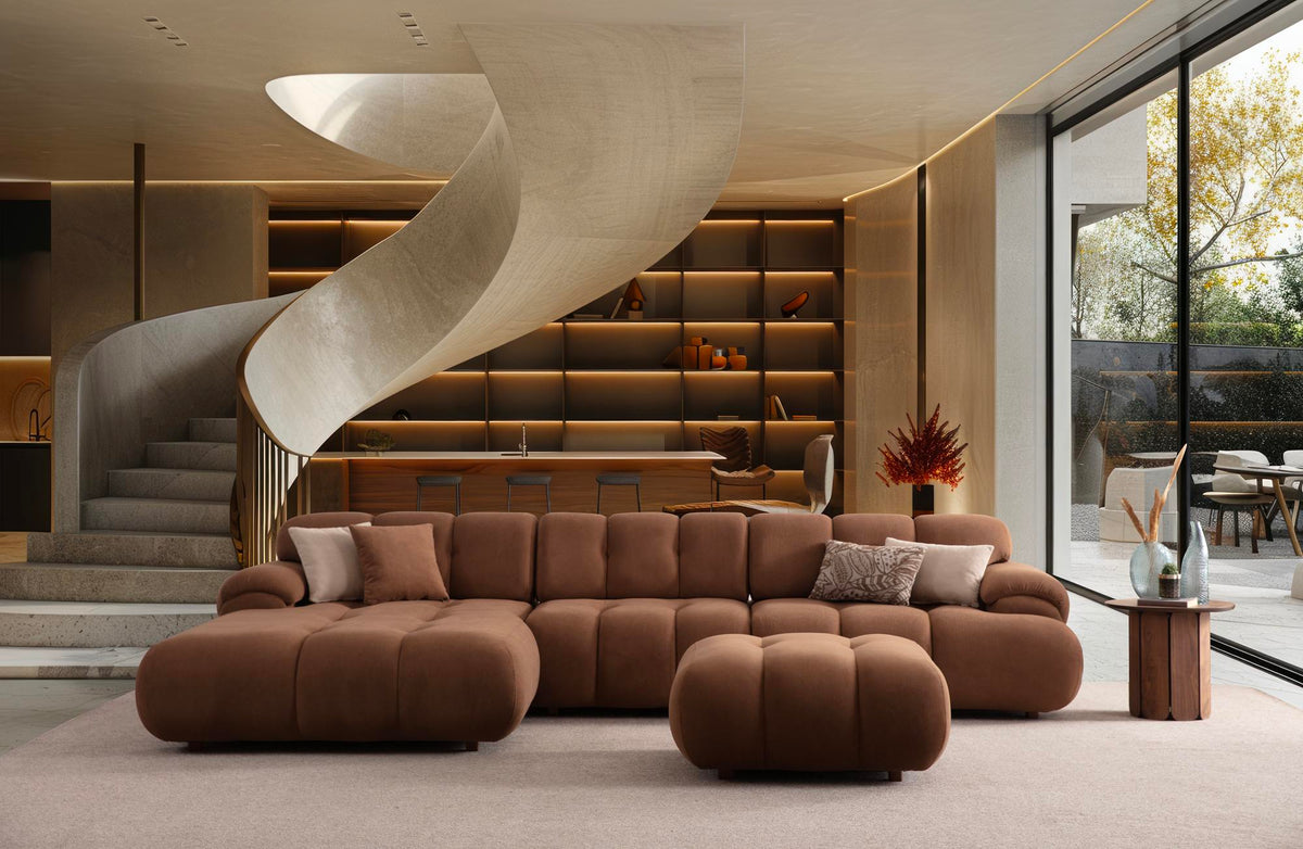 New Hestia Modular Sleeper Corner Sofa Set (SG) by Netline Interiors