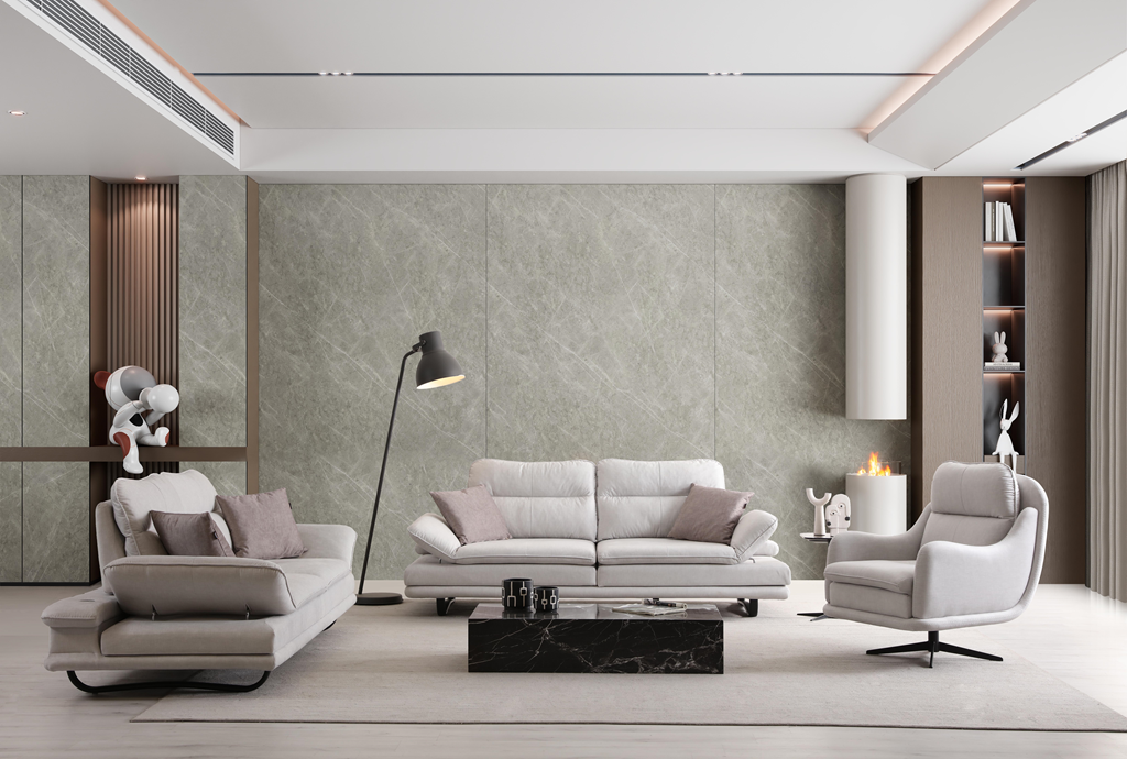 Modern Fiesta sofa set by Netline Home Interior with plush cushions and sleek design for stylish living room comfort.