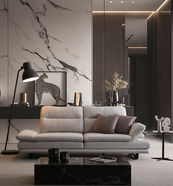 Netline Home Interior Fiesta 3 Seater Sofa showcasing stylish design and comfortable fabric for everyday living.