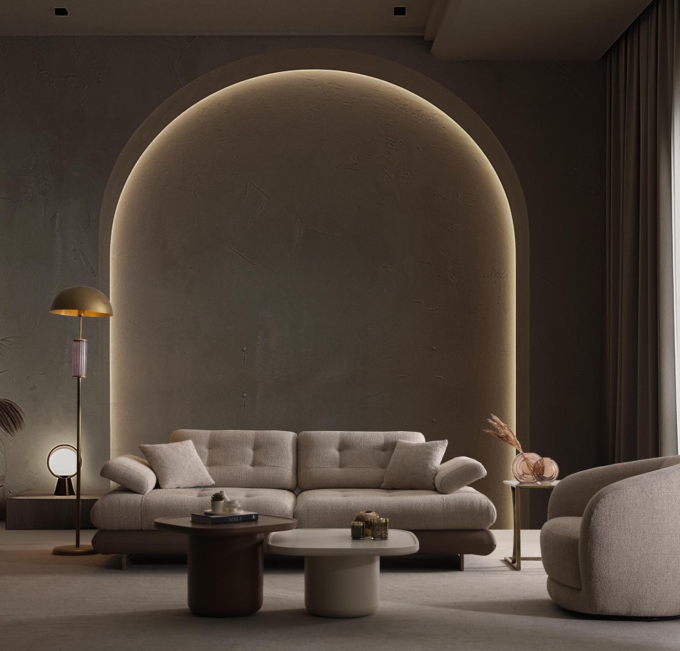 Lunza 3-Seater Sleeper Sofa (SG) by Netline Interiors