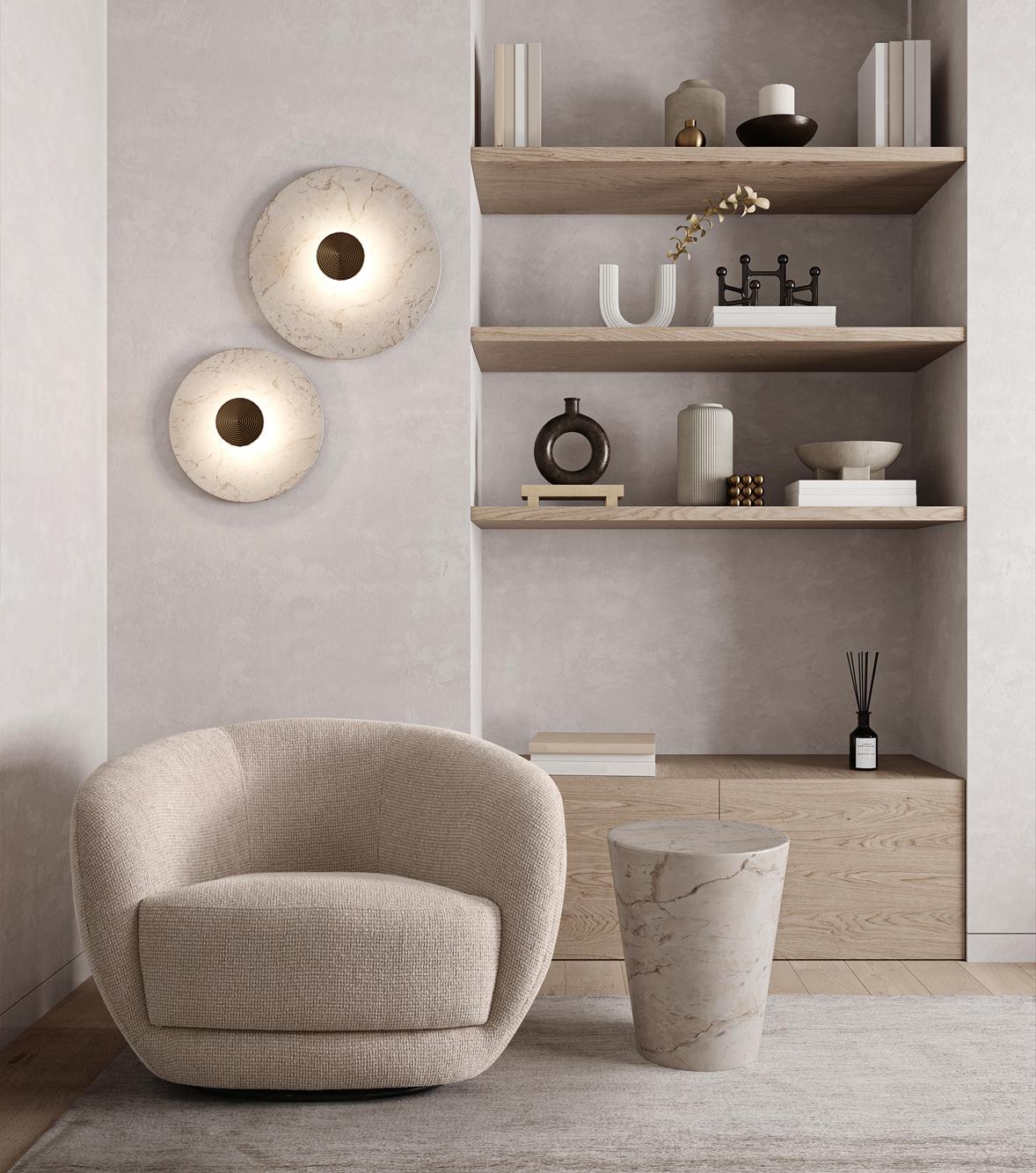 Lunza Swivel Armchair (SG) by Netline Interiors