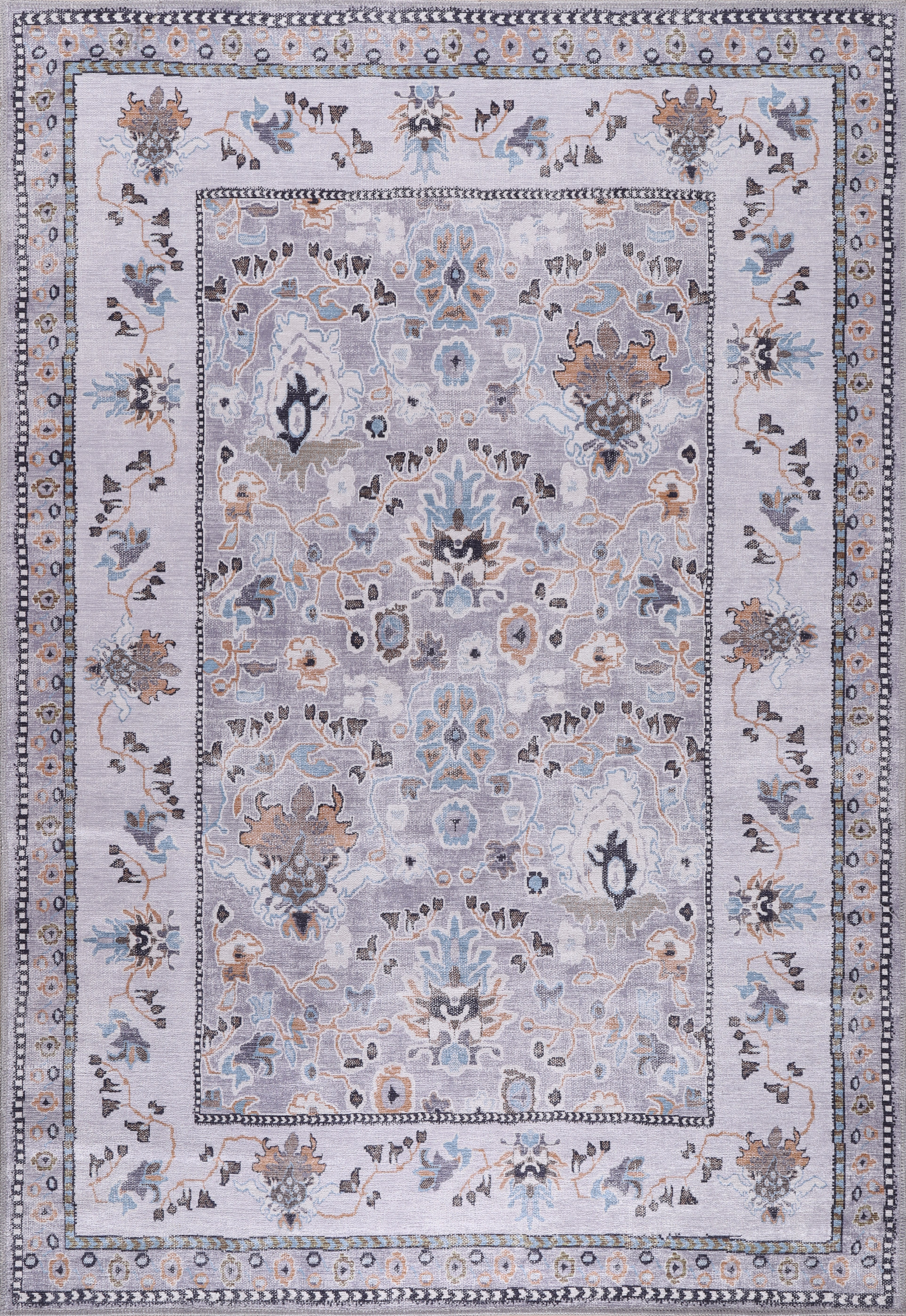 Netline Home Rugs Depot Kilim Red Medallion Washable Rug Design LD0015