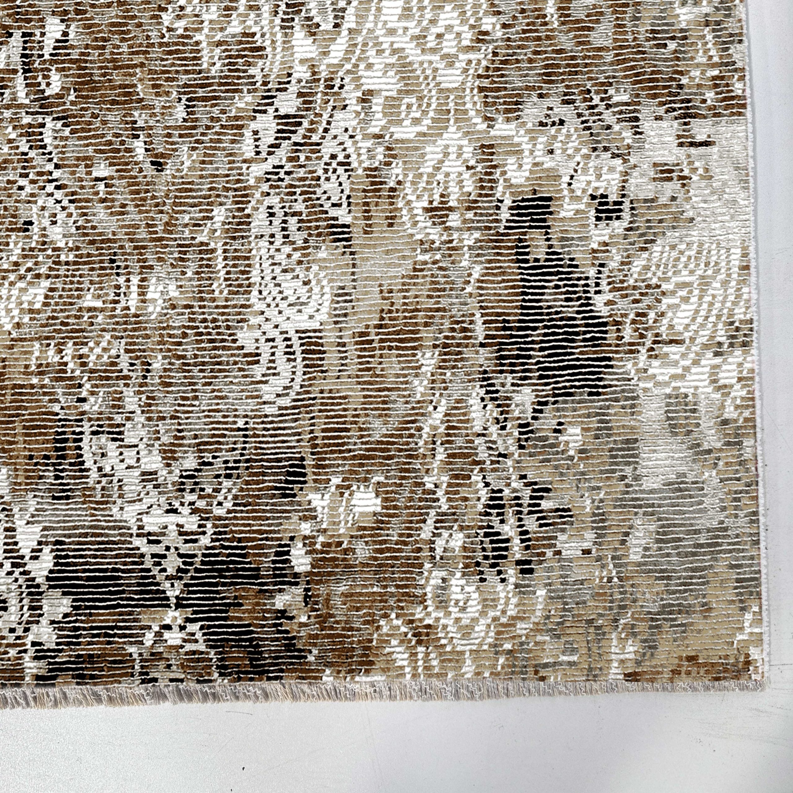 Netline Home Mink Brown Classic Vintage Machine Washable Chenille Rug Design NH7132 - Gallery Image 3 - Netline Home