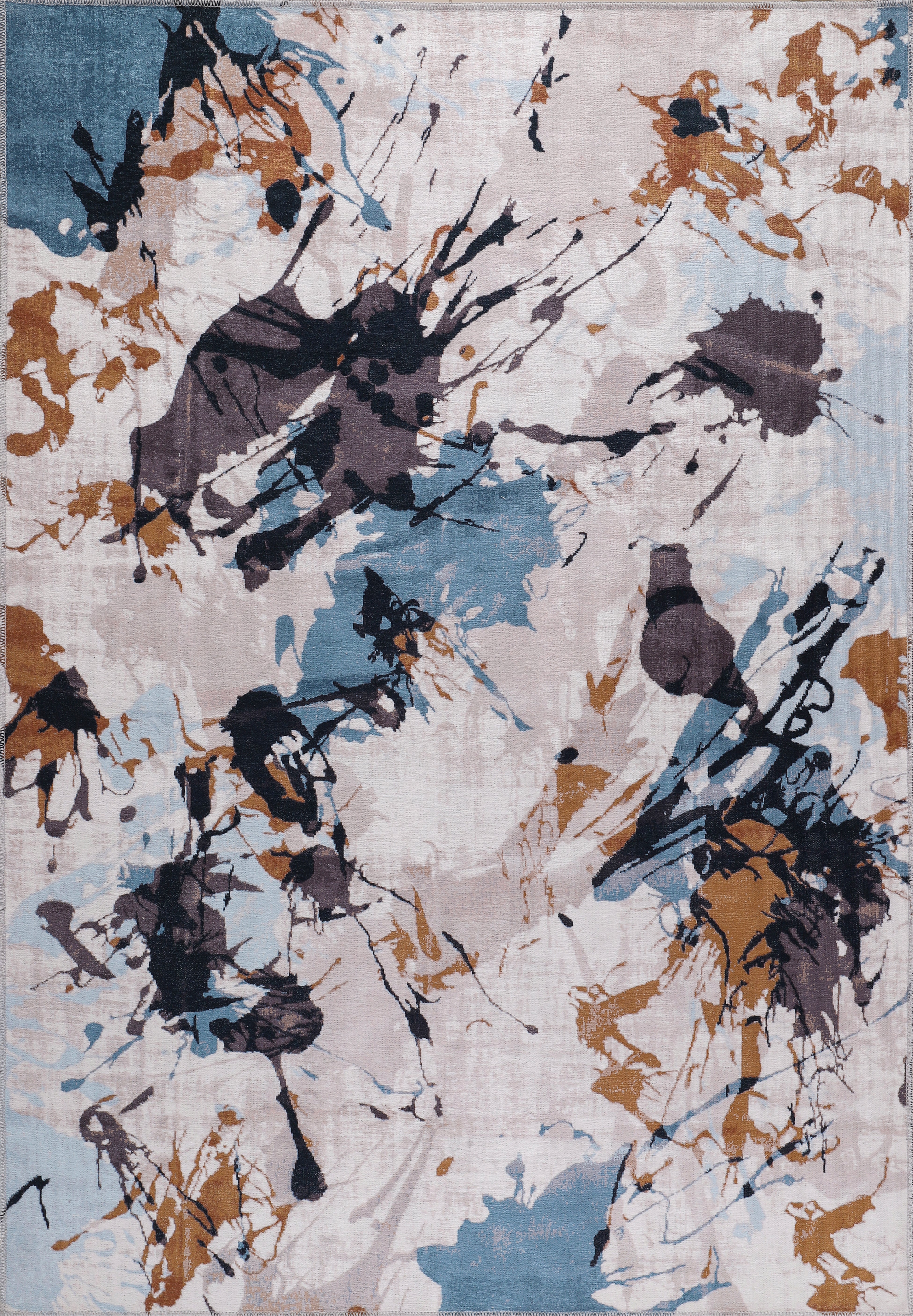 Netline Home Rugs Depot Bohemian Abstract Splash Washable Rug Design NL1004