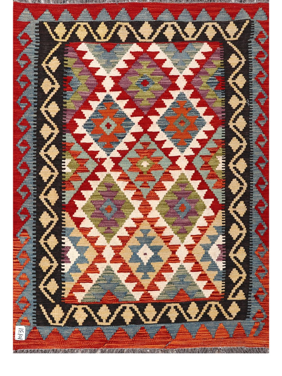 Maimana Afghanistan Kilim Rug - 147 x106 cm