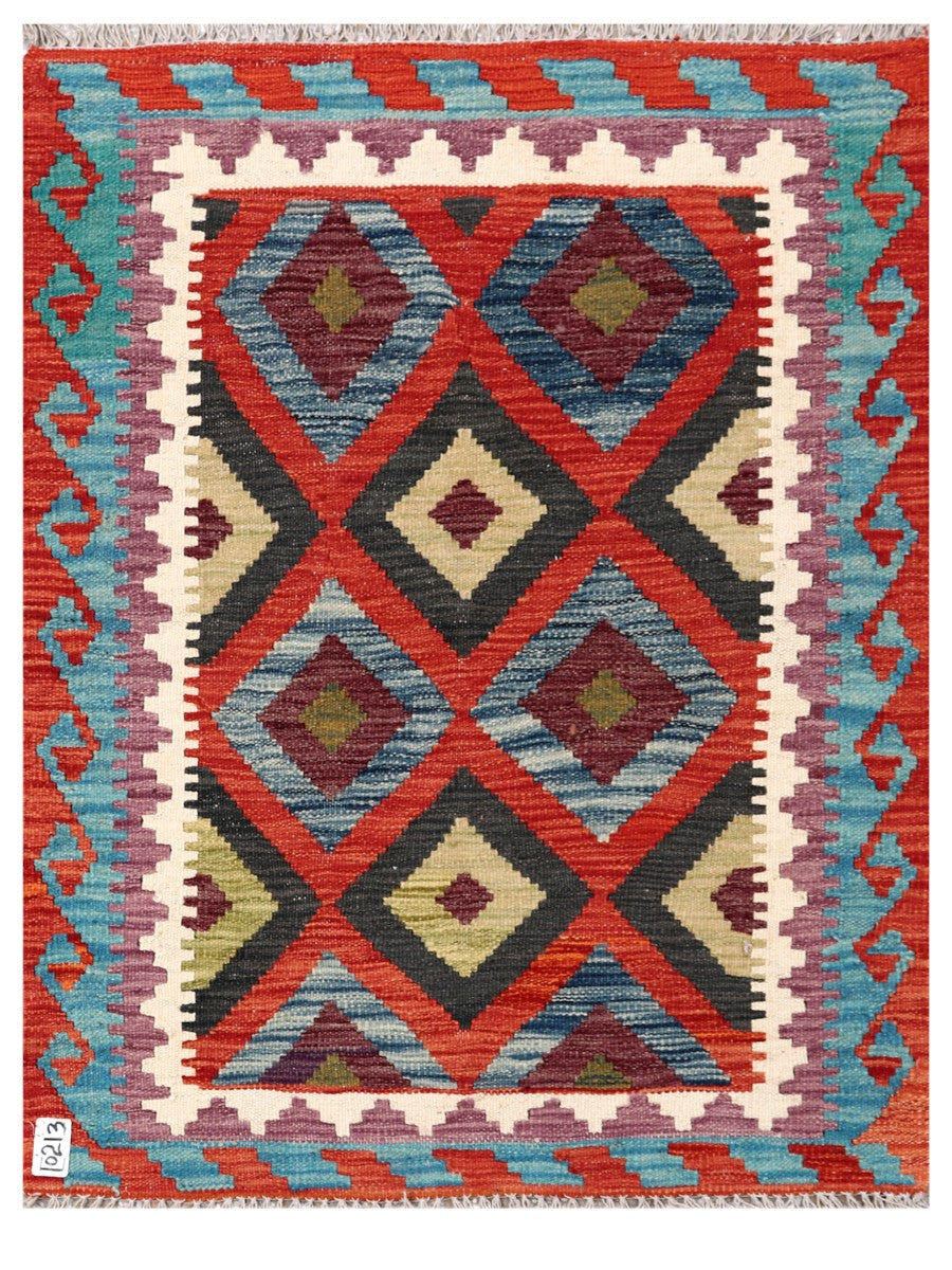 Maimana Afghanistan Kilim Rug - 111 x 85 cm