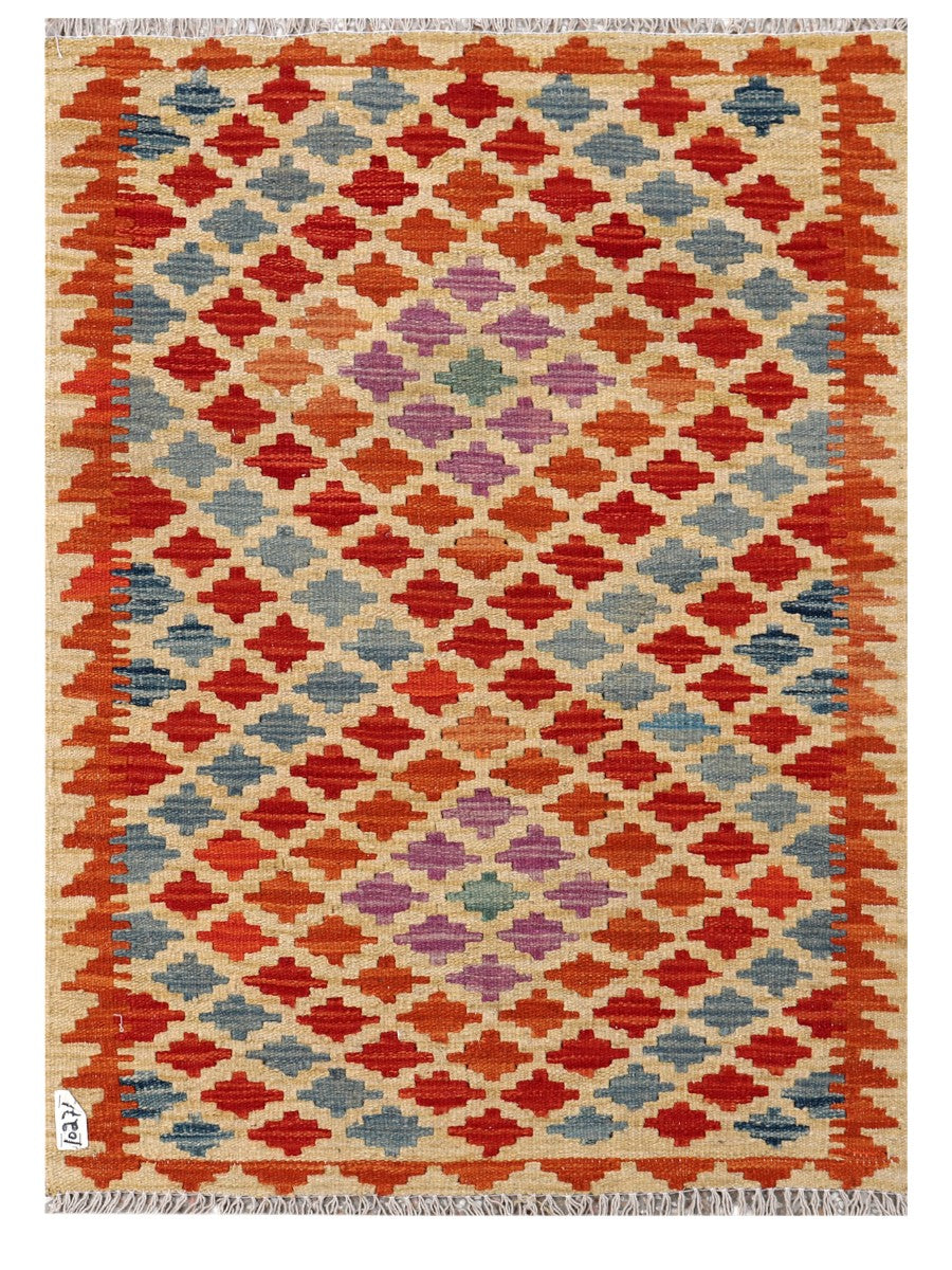 Maimana Afghanistan Kilim Rug - 111 x 80 cm