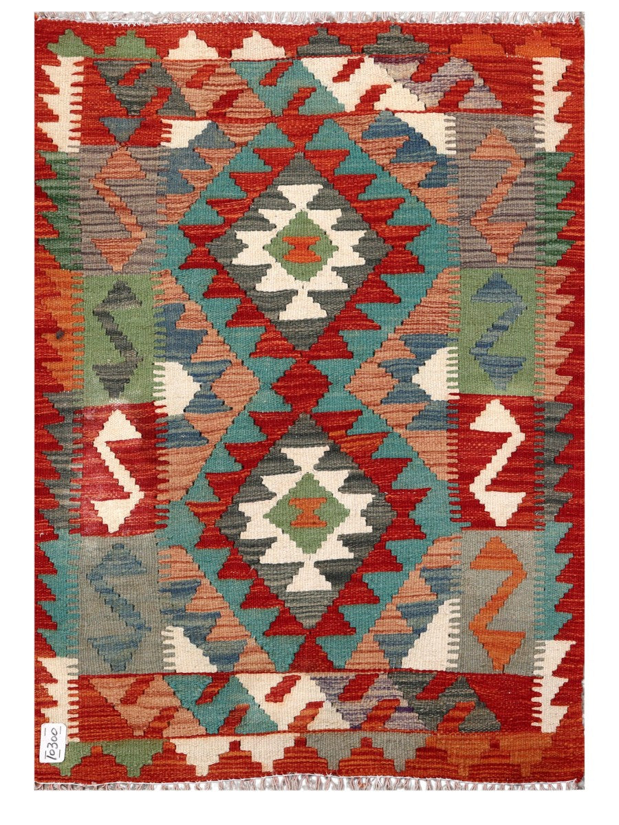 Maimana Afghanistan Kilim Rug - 116 x 82 cm