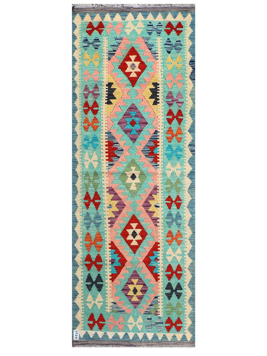 Maimana Afghanistan Kilim Rug - 201 x80 cm