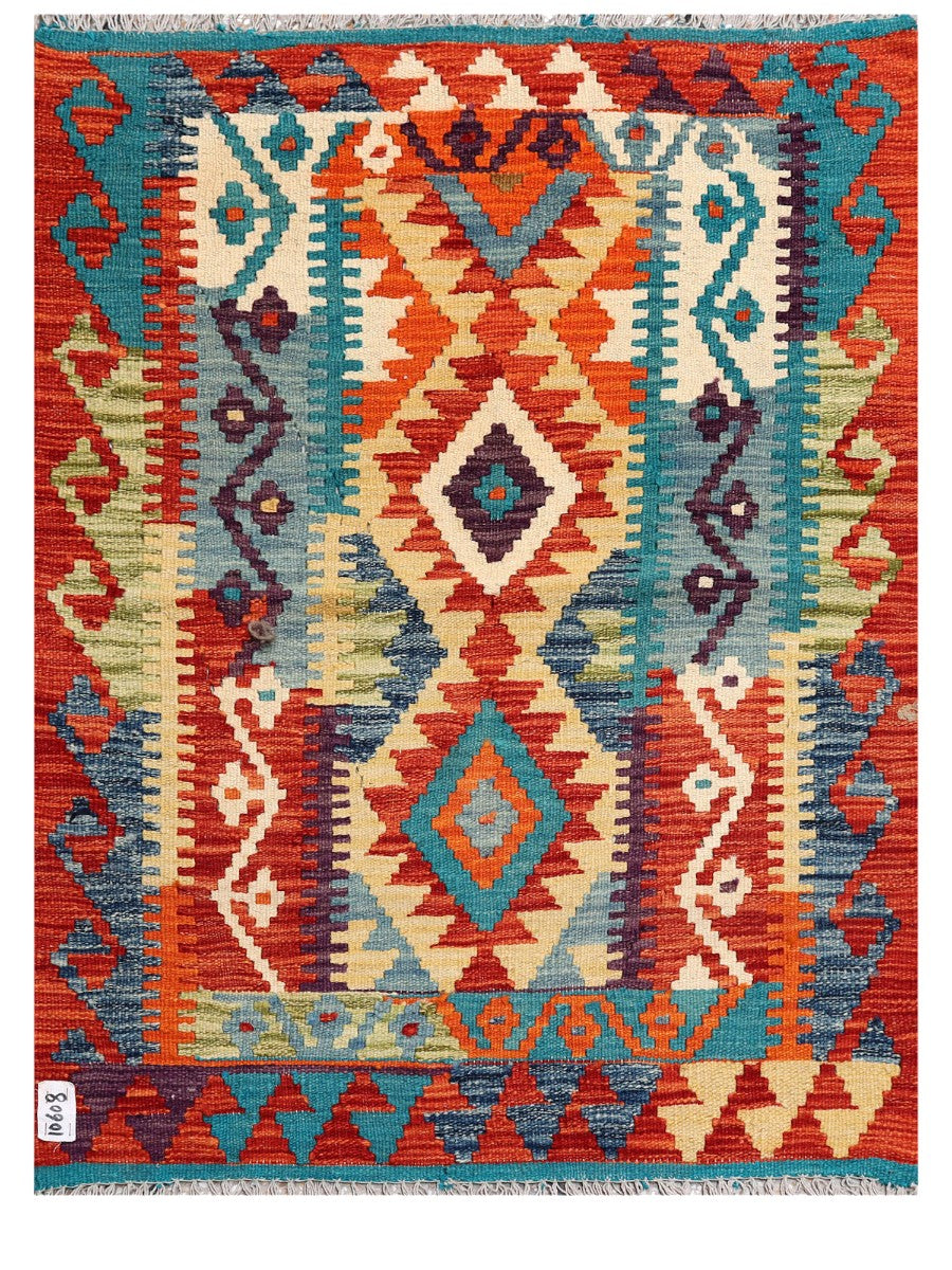 Maimana Afghanistan Kilim Rug - 118 x 84 cm