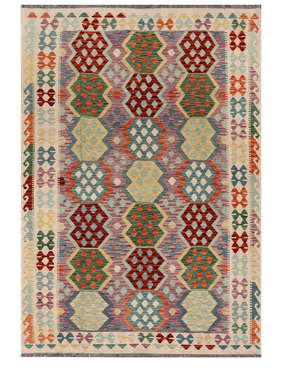 Maimana Afghanistan Kilim Rug - 295 x201 cm