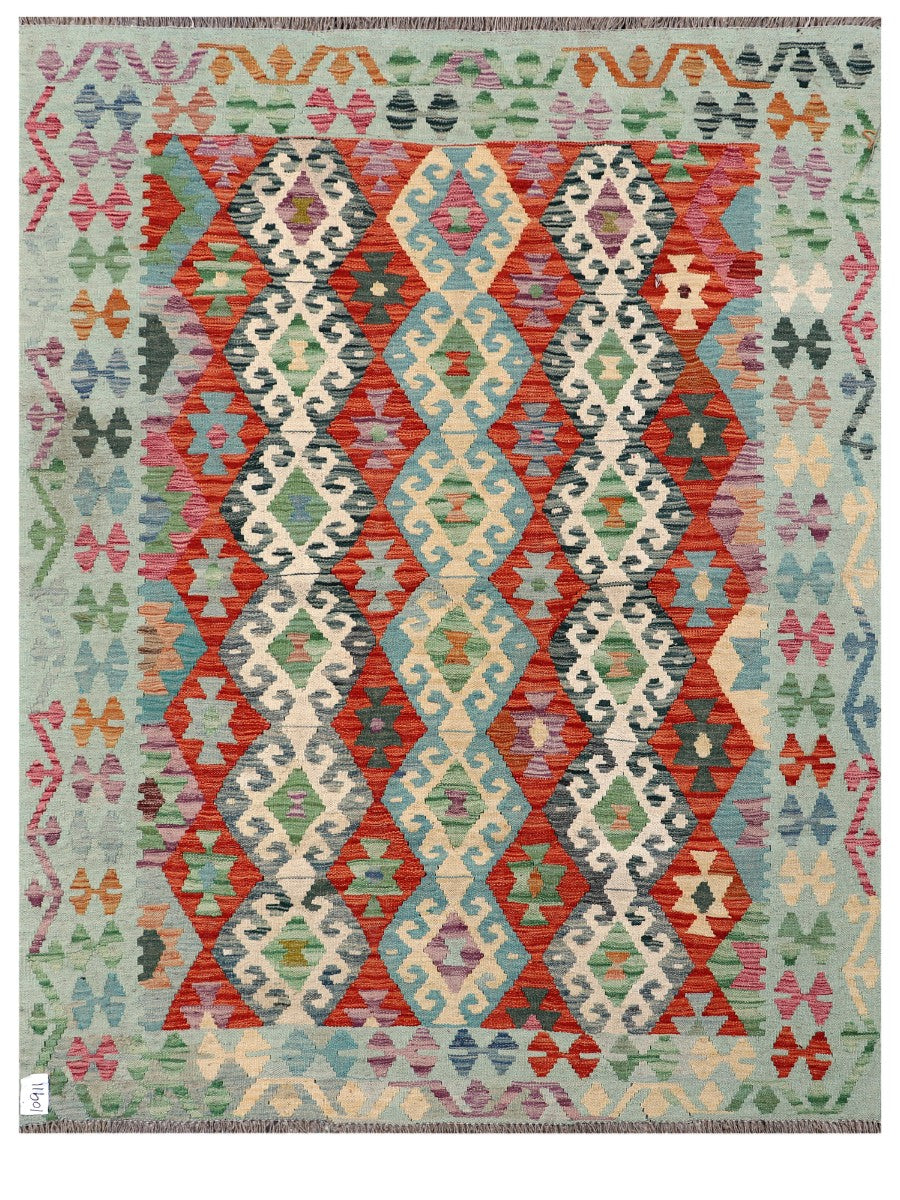 Maimana Afghanistan Kilim Rug - 193 x149 cm