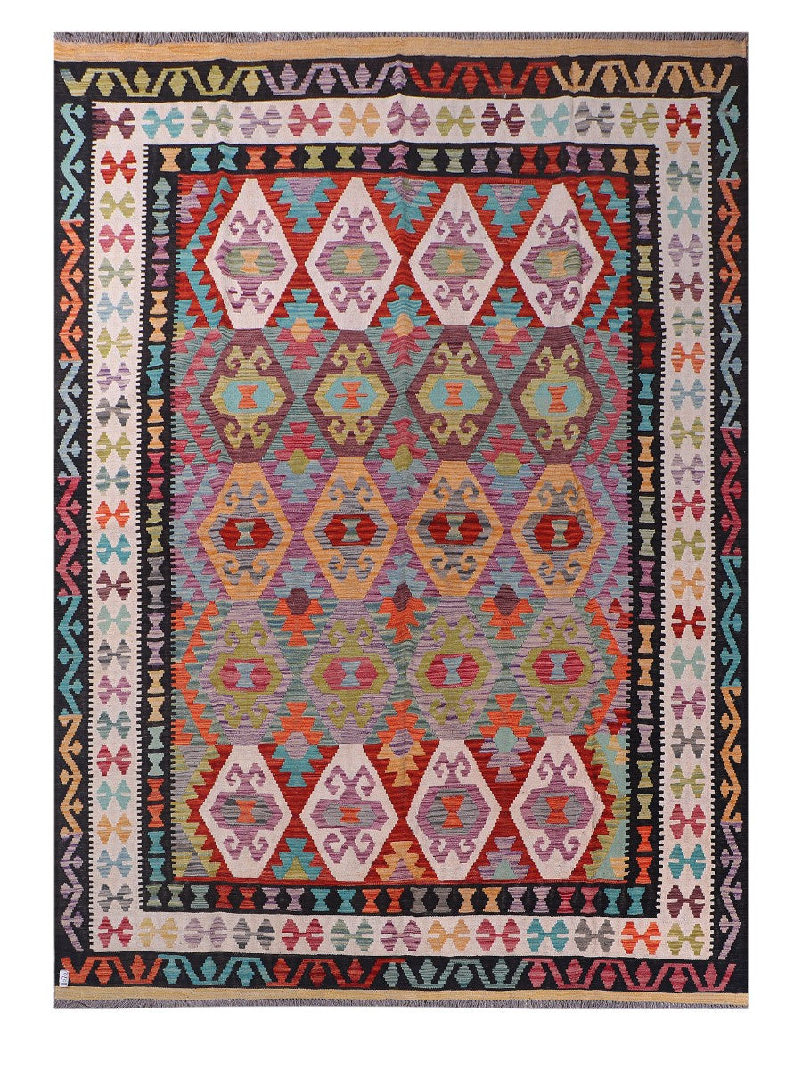 Maimana Afghanistan Kilim Rug - 346 x246 cm