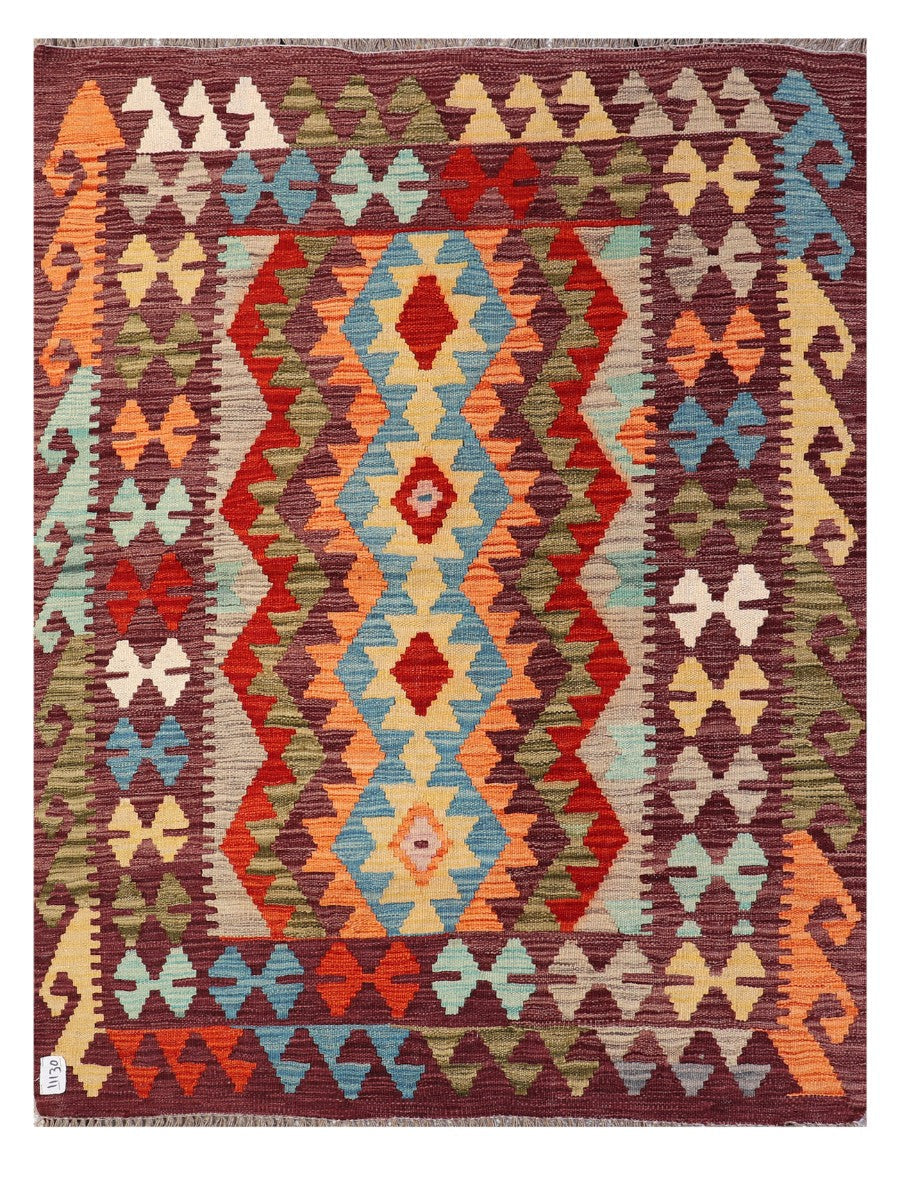 Maimana Afghanistan Kilim Rug - 162 x124 cm