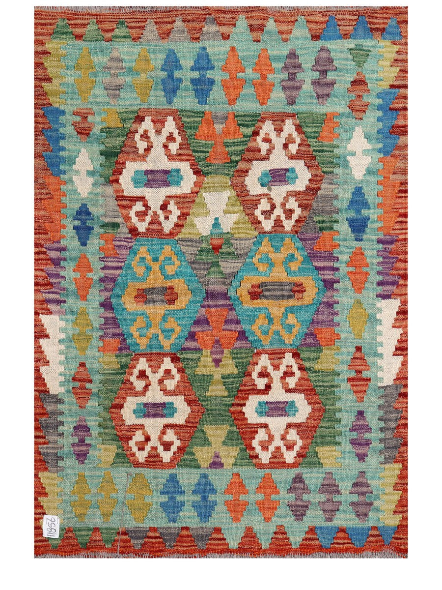 Maimana Afghanistan Kilim Rug - 114 x 80 cm