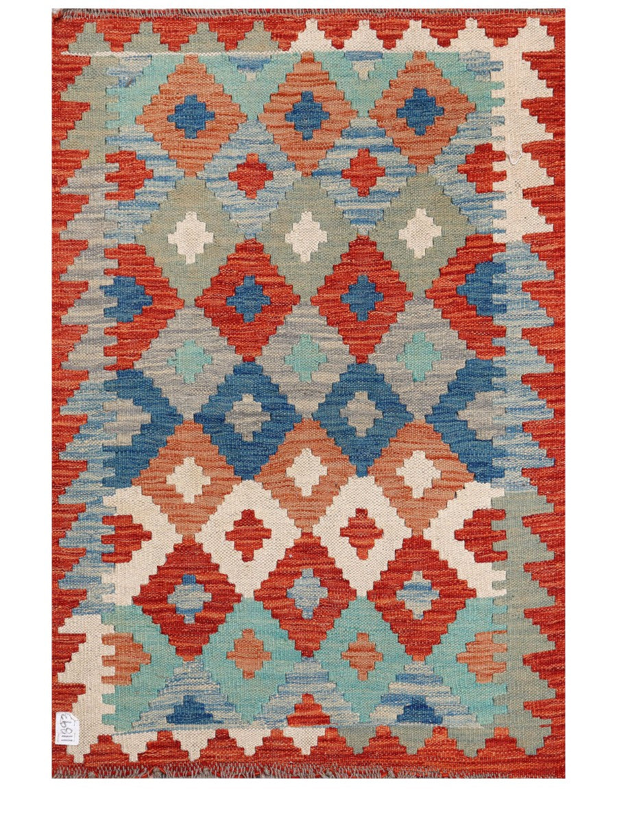 Maimana Afghanistan Kilim Rug - 118 x 82 cm