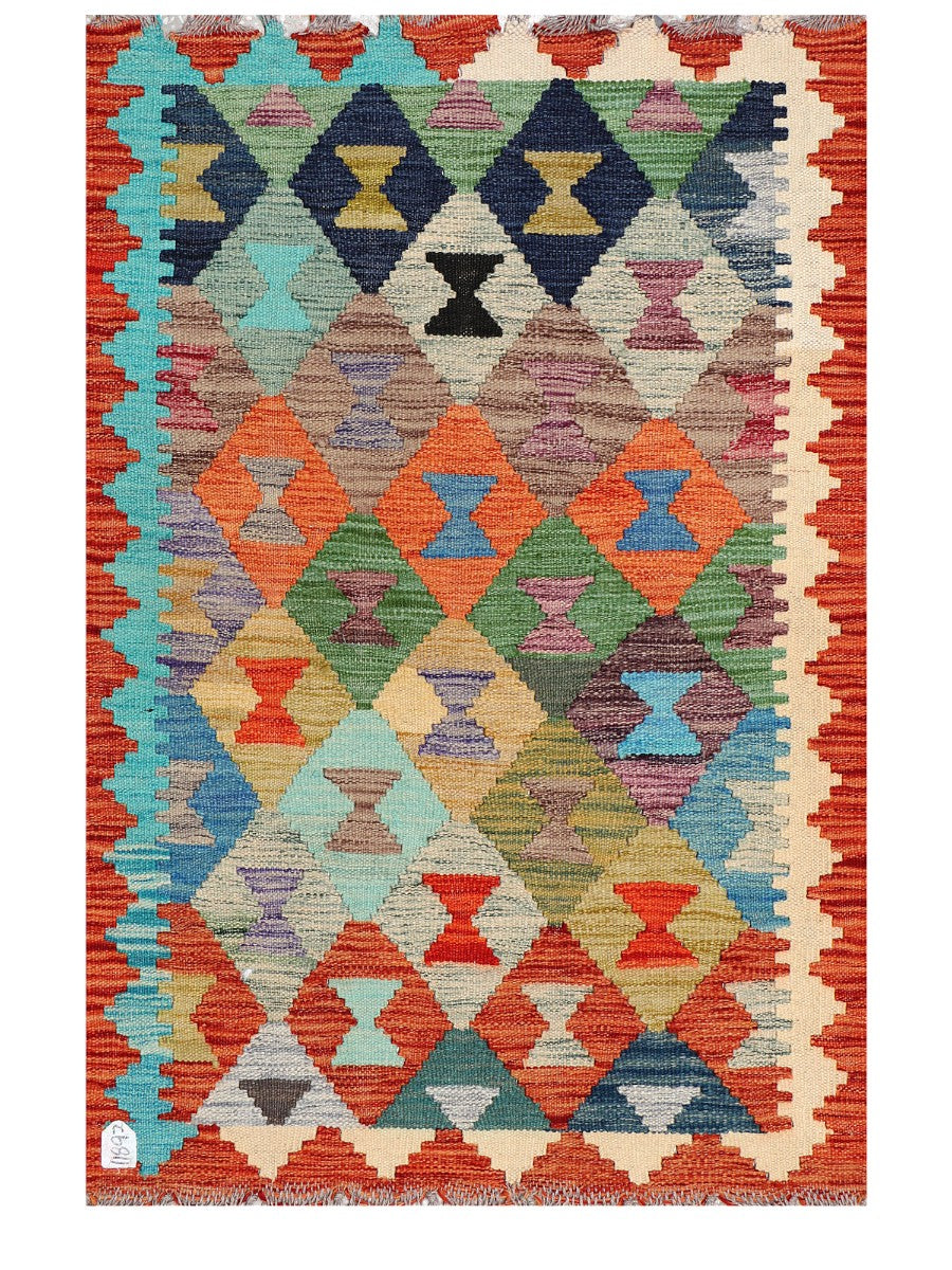Maimana Afghanistan Kilim Rug - 120 x 82 cm