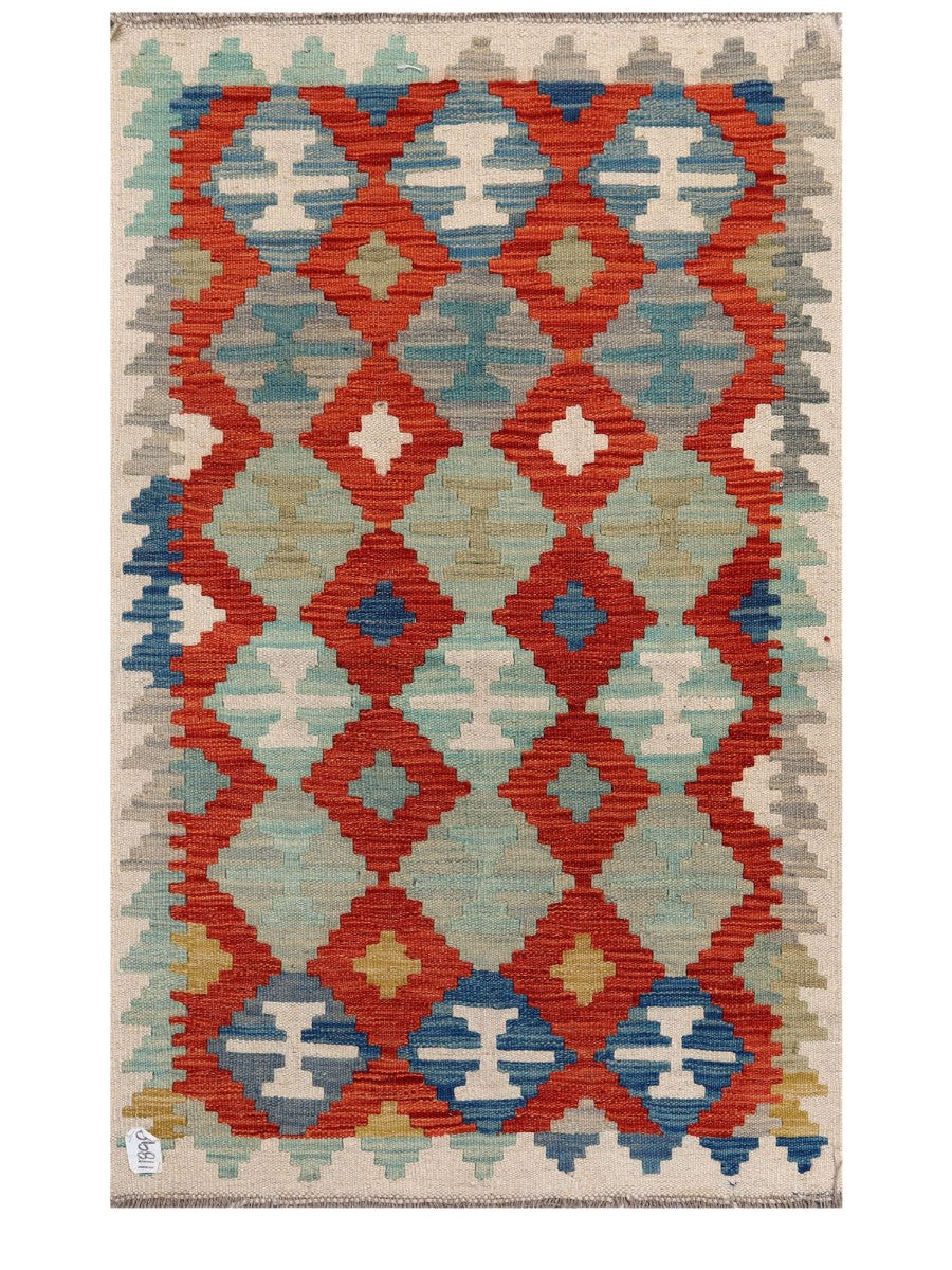 Maimana Afghanistan Kilim Rug - 125 x 79 cm