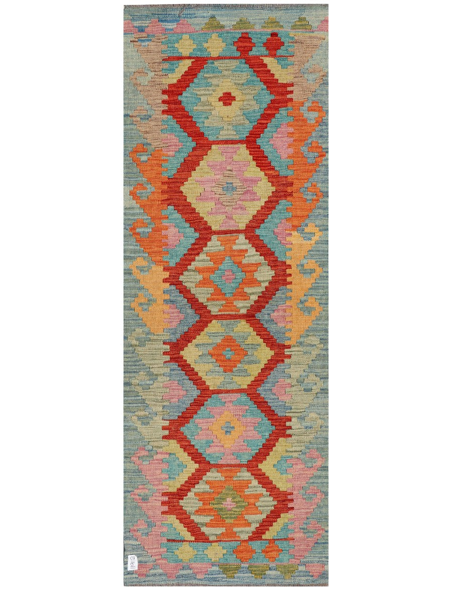 Maimana Afghanistan Kilim Rug - 185 x67 cm