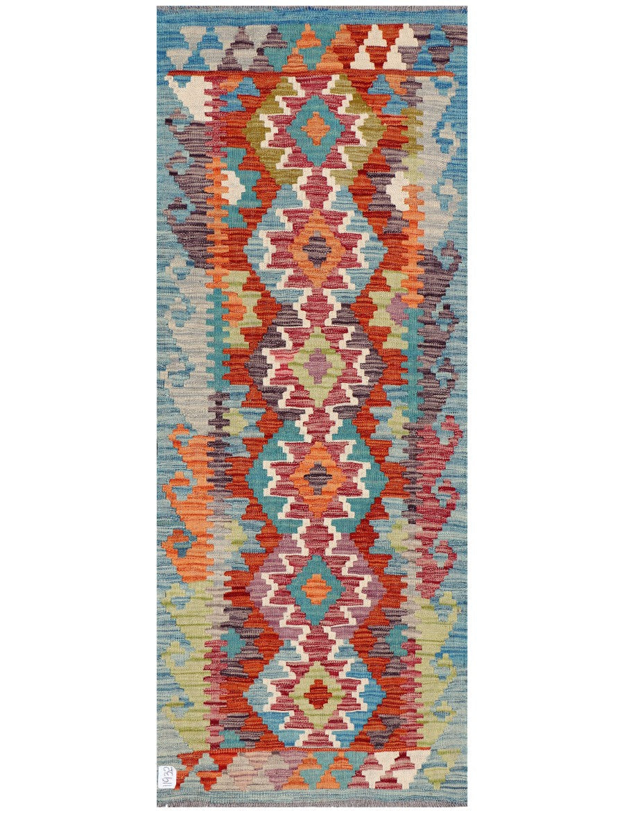 Maimana Afghanistan Kilim Rug - 170 x68 cm