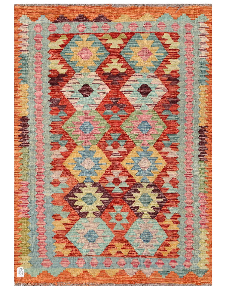 Maimana Afghanistan Kilim Rug - 143 x104 cm