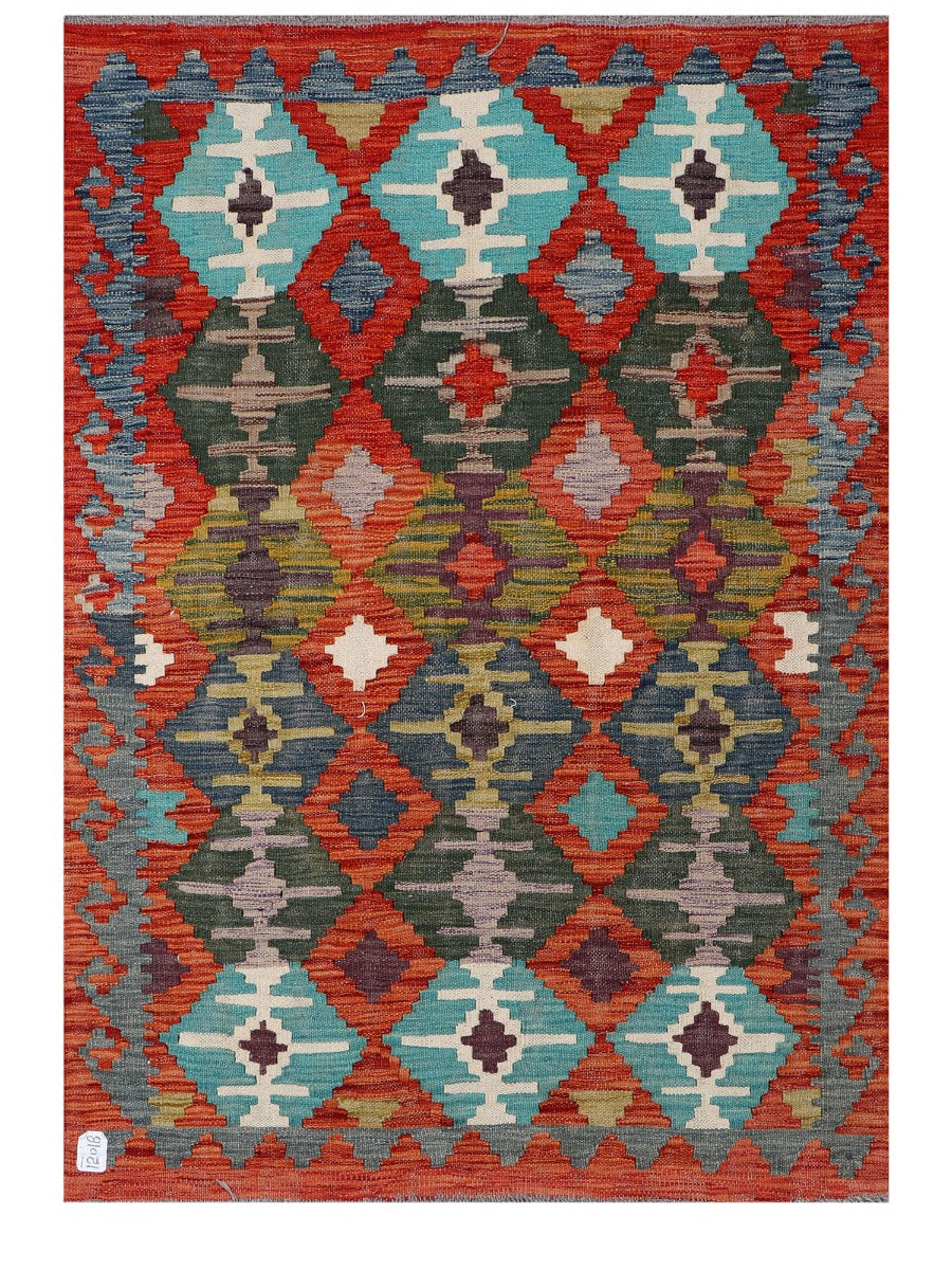 Maimana Afghanistan Kilim Rug - 146 x105 cm
