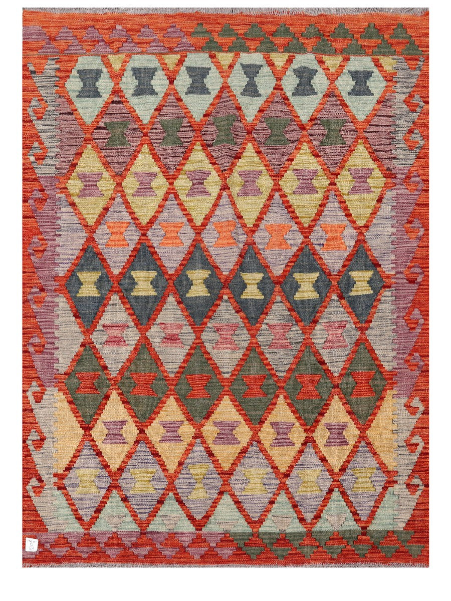 Maimana Afghanistan Kilim Rug - 168 x122 cm