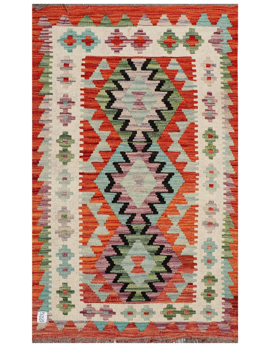 Maimana Afghanistan Kilim Rug - 130 x 82 cm