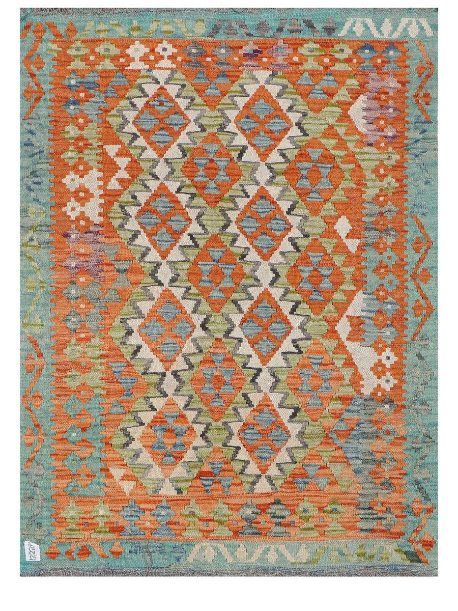 Maimana Afghanistan Kilim Rug - 140 x103 cm
