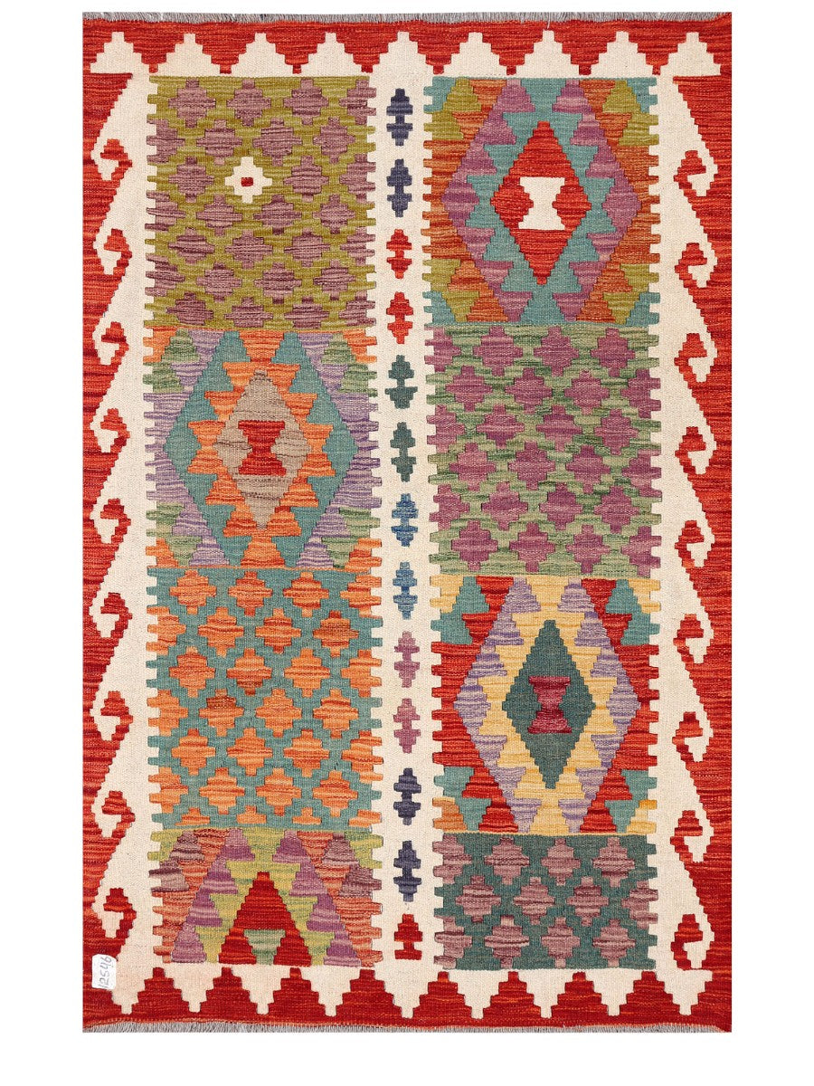 Maimana Afghanistan Kilim Rug - 149 x98 cm