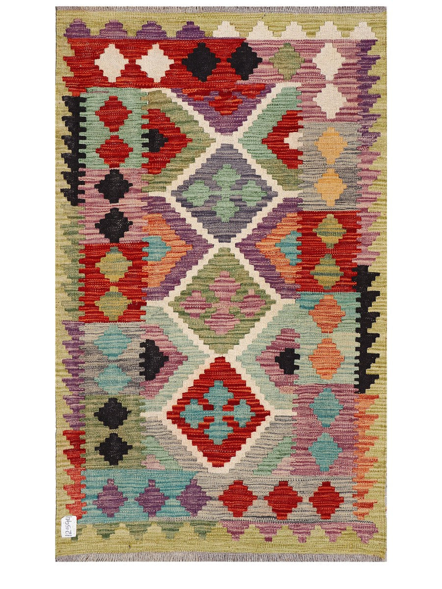 Maimana Afghanistan Kilim Rug - 124 x 77 cm