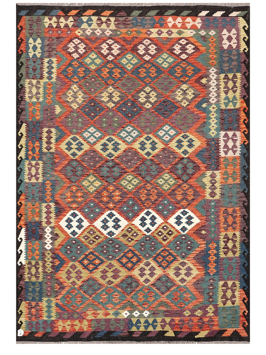 Maimana Afghanistan Kilim Rug - 288 x198 cm