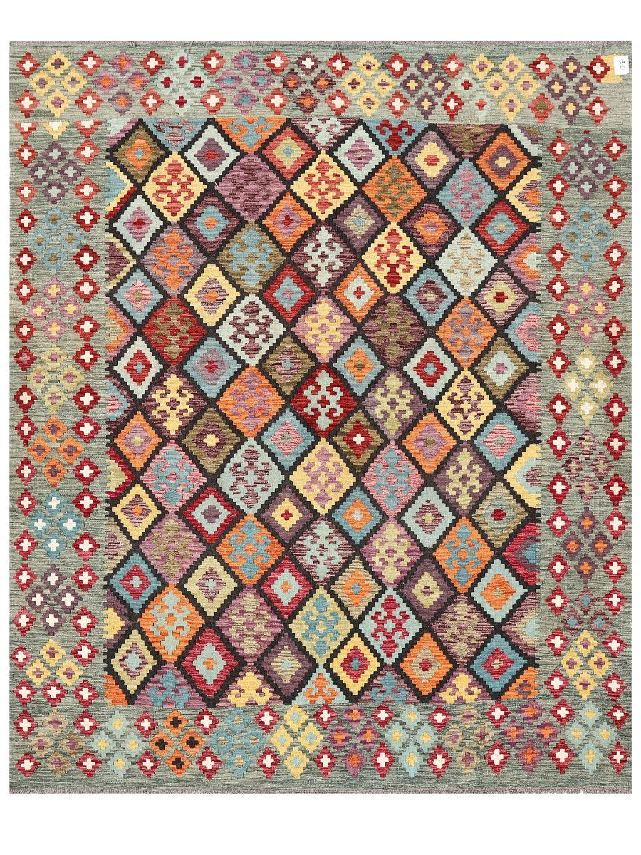 Maimana Afghanistan Kilim Rug - 248 x205 cm