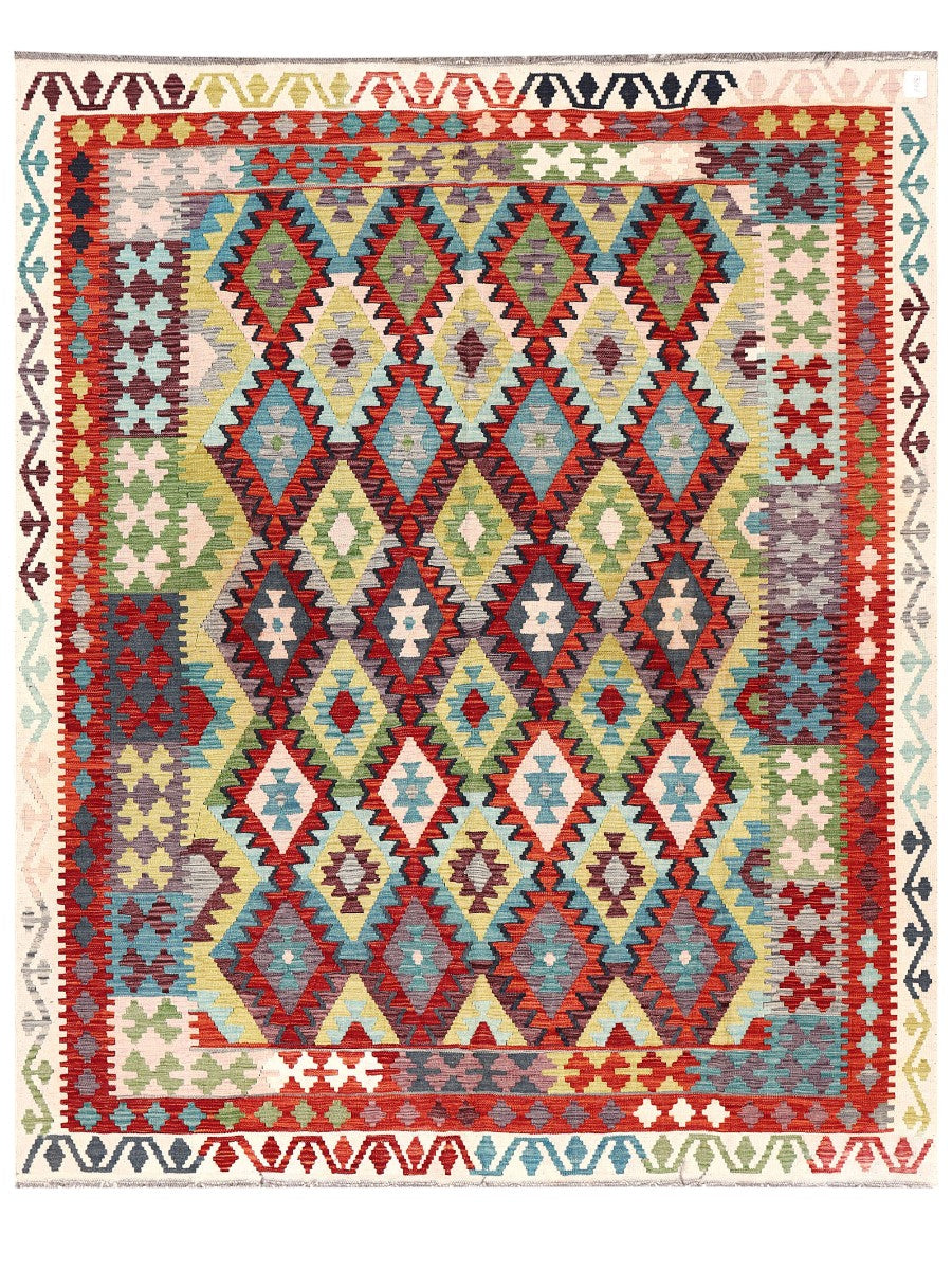 Maimana Afghanistan Kilim Rug - 246 x200 cm