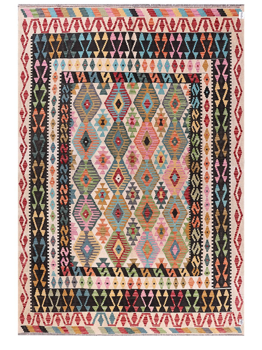 Maimana Afghanistan Kilim Rug - 302 x210 cm