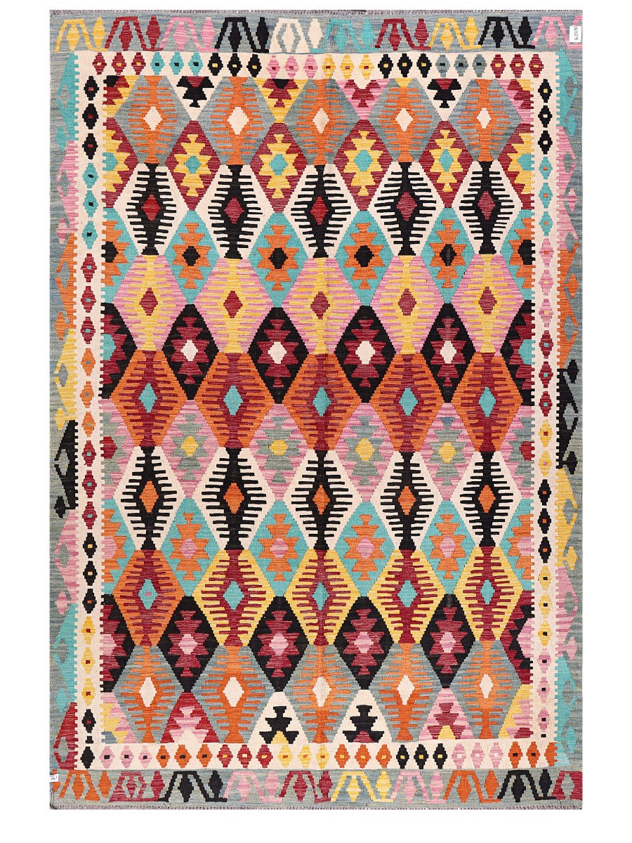 Maimana Afghanistan Kilim Rug - 304 x206 cm