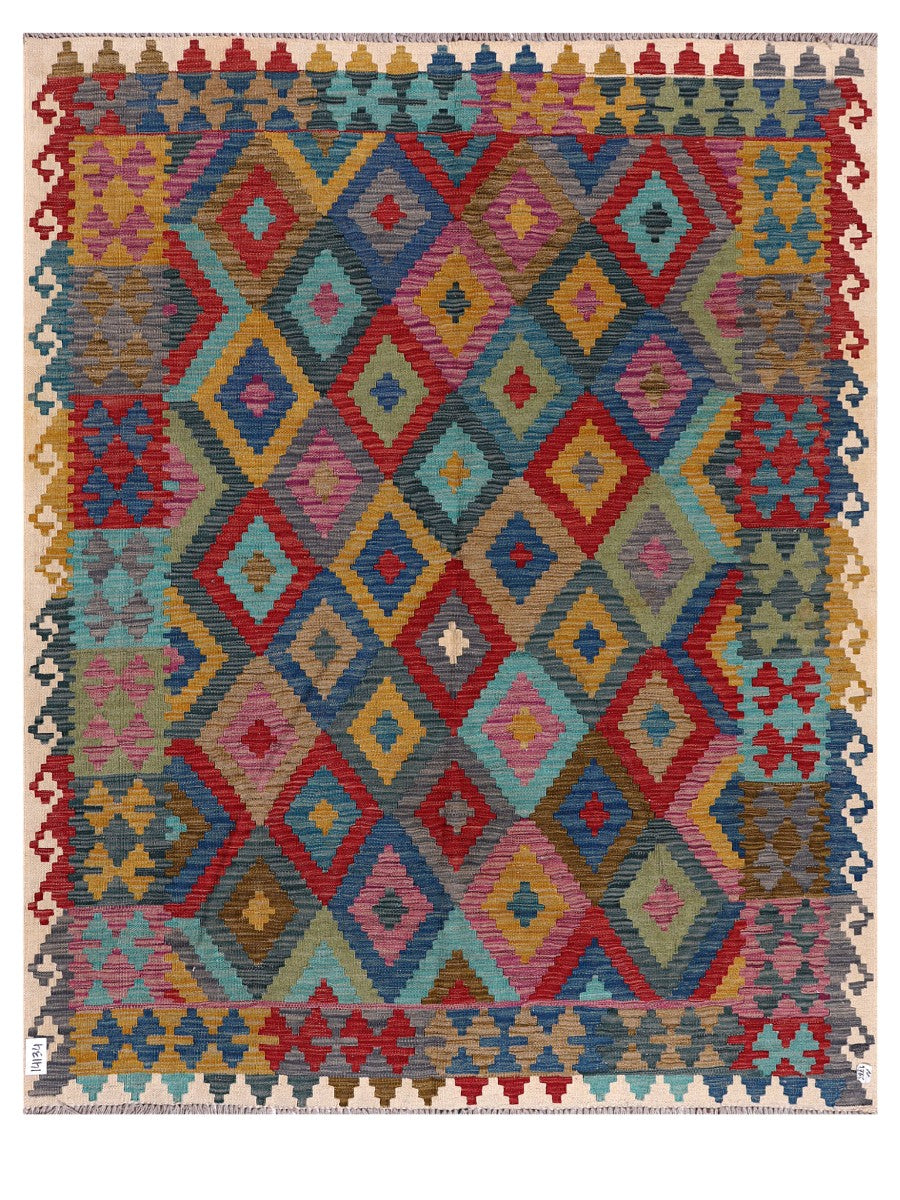 Maimana Afghanistan Kilim Rug - 195 x158 cm