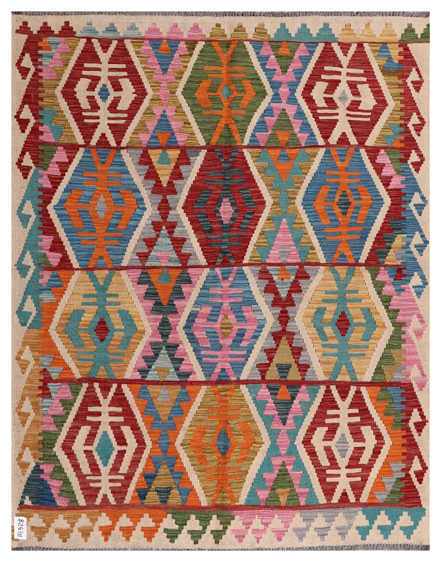 Maimana Afghanistan Kilim Rug - 187 x149 cm
