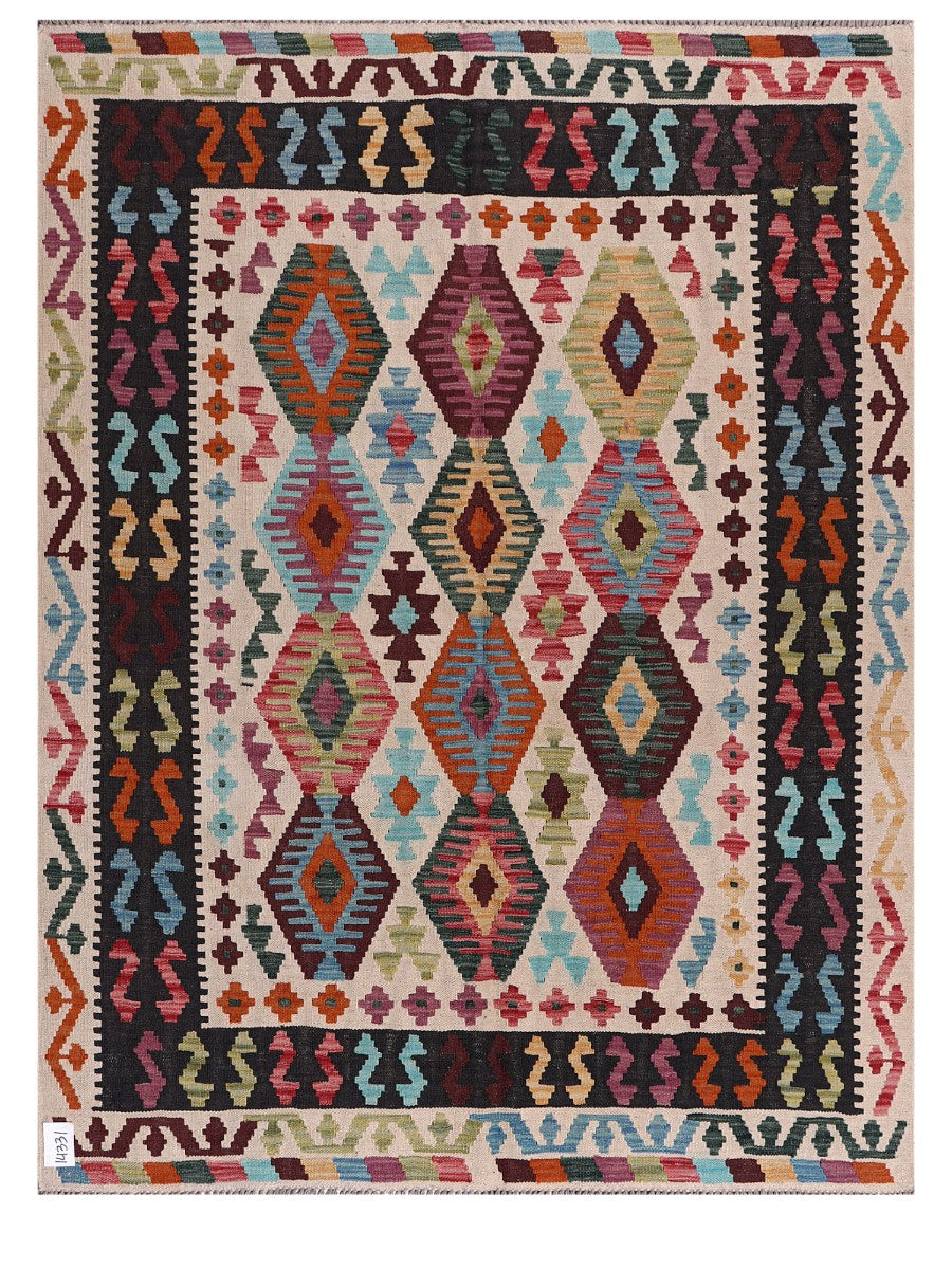 Maimana Afghanistan Kilim Rug - 196 x150 cm