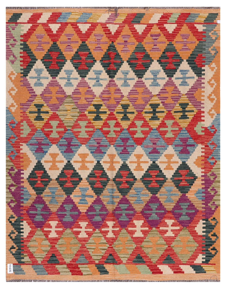 Maimana Afghanistan Kilim Rug - 192 x154 cm