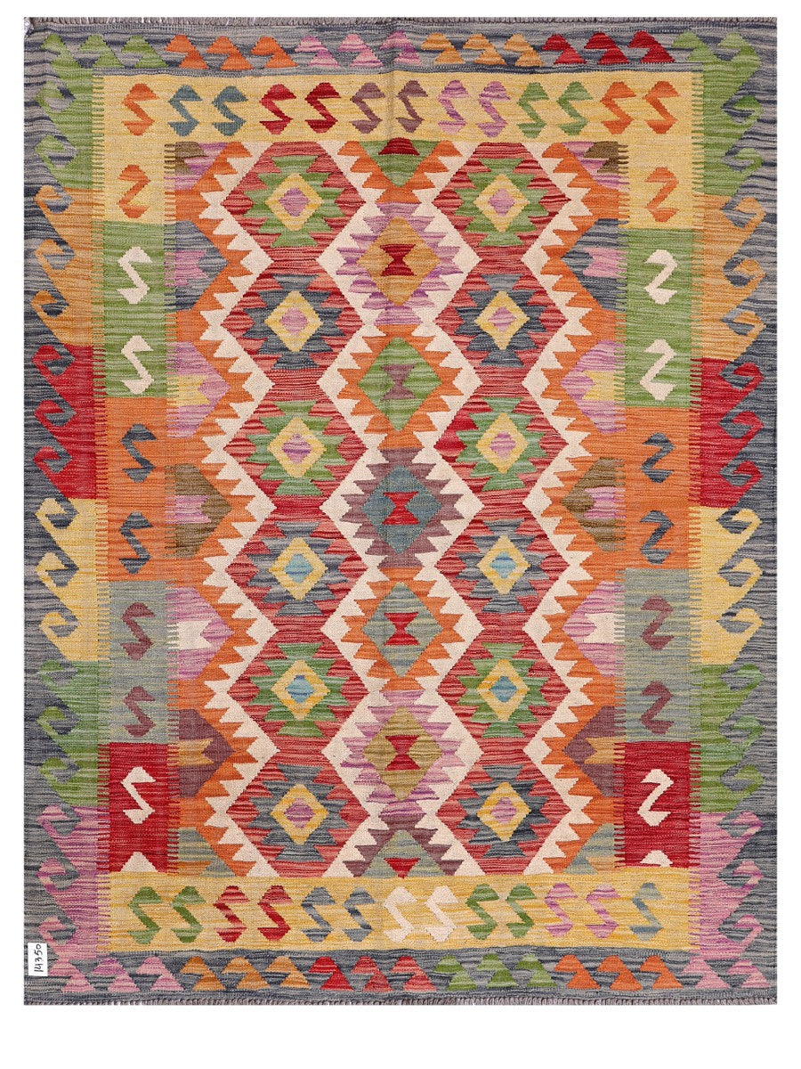 Maimana Afghanistan Kilim Rug - 197 x155 cm