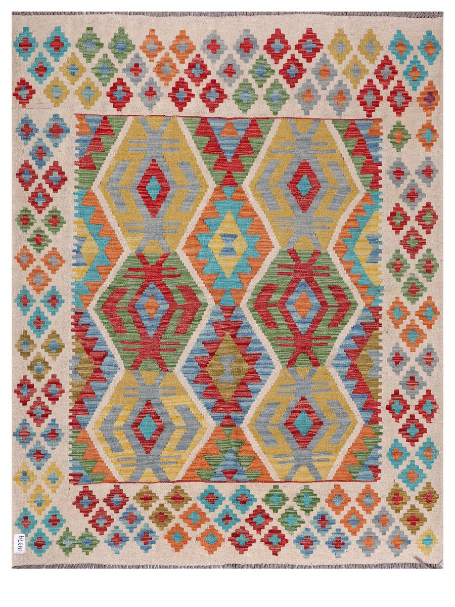 Maimana Afghanistan Kilim Rug - 195 x155 cm