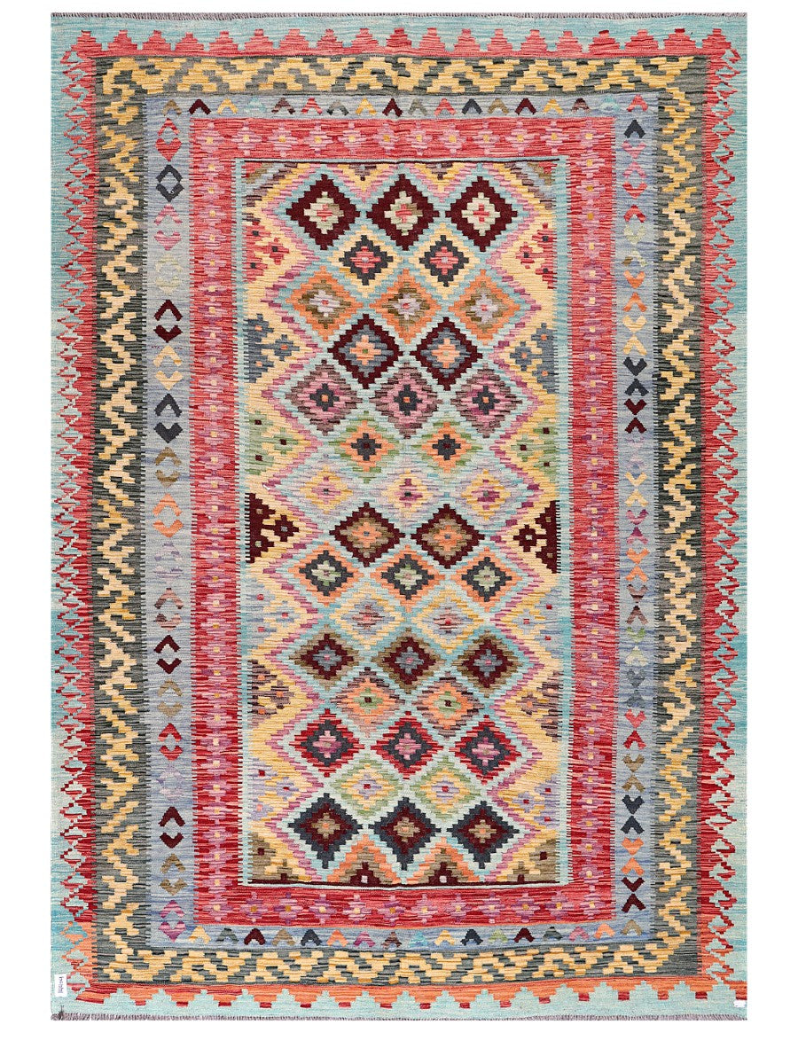 Maimana Afghanistan Kilim Rug - 302 x212 cm