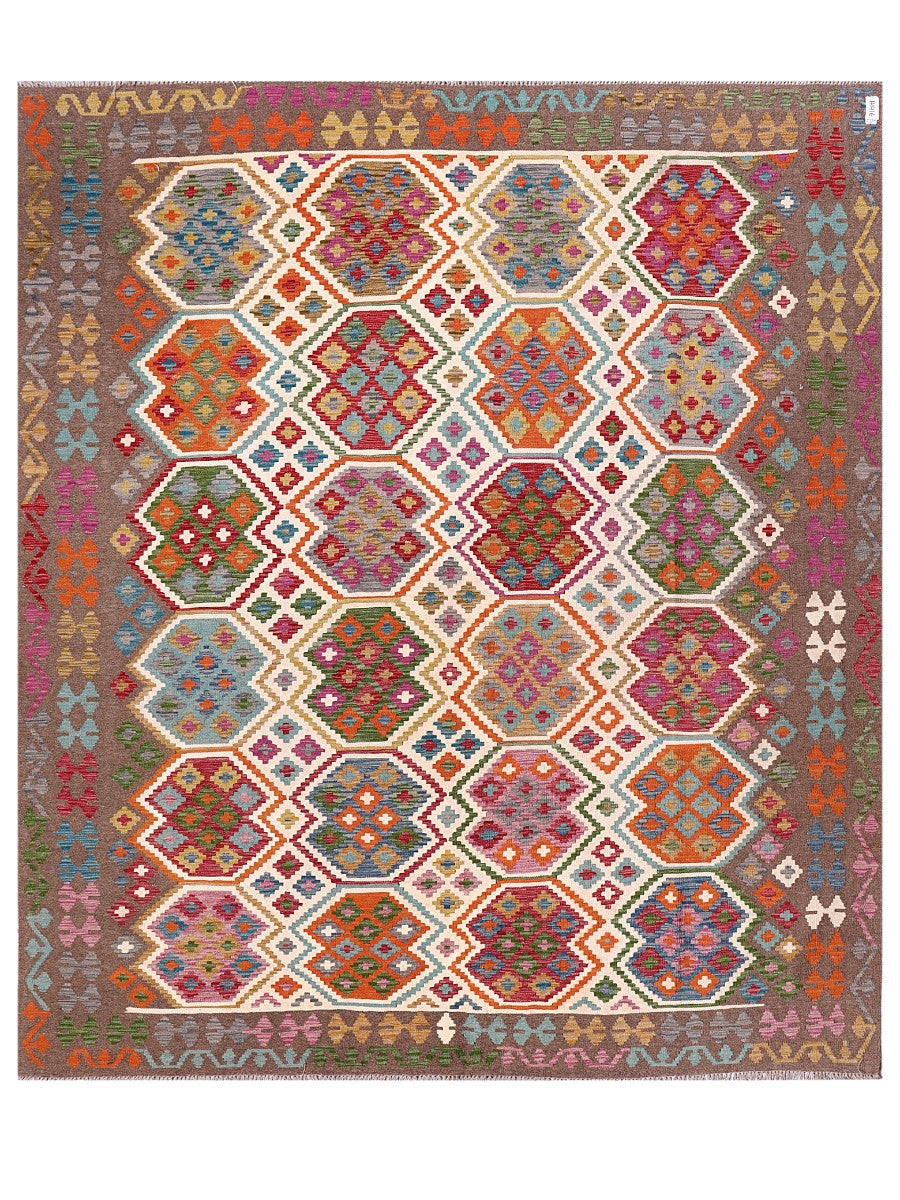 Maimana Afghanistan Kilim Rug - 293 x258 cm