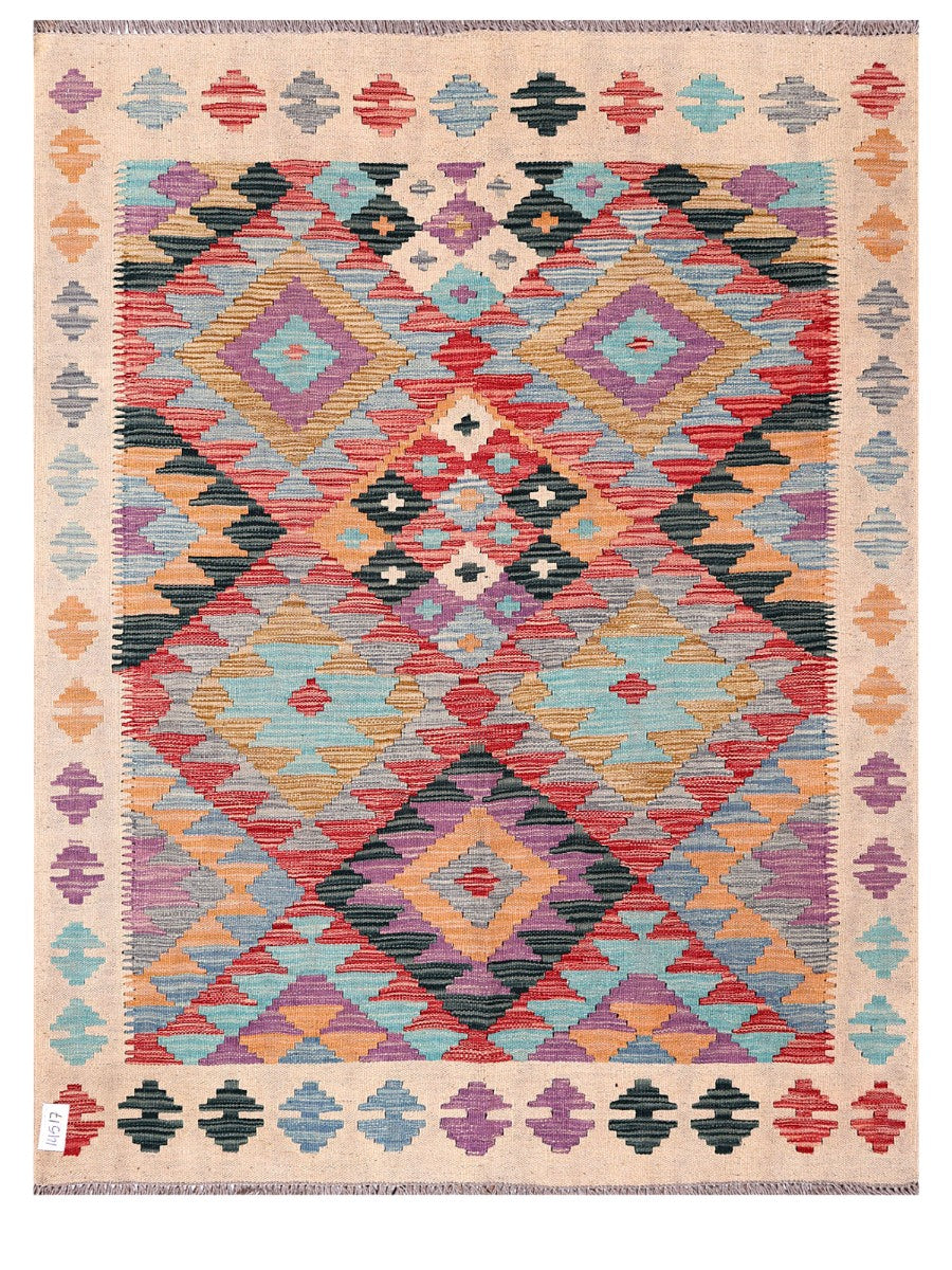 Maimana Afghanistan Kilim Rug - 170 x132 cm