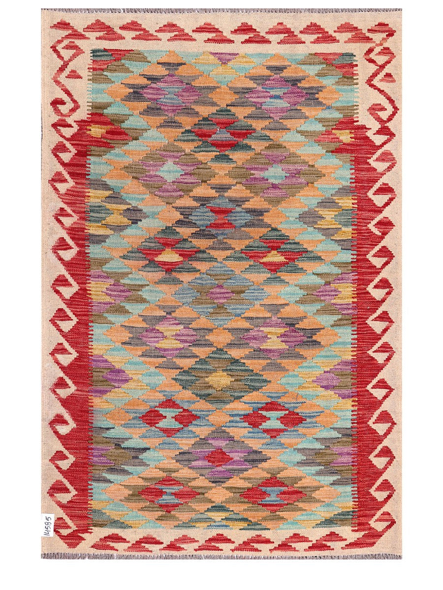 Maimana Afghanistan Kilim Rug - 157 x106 cm