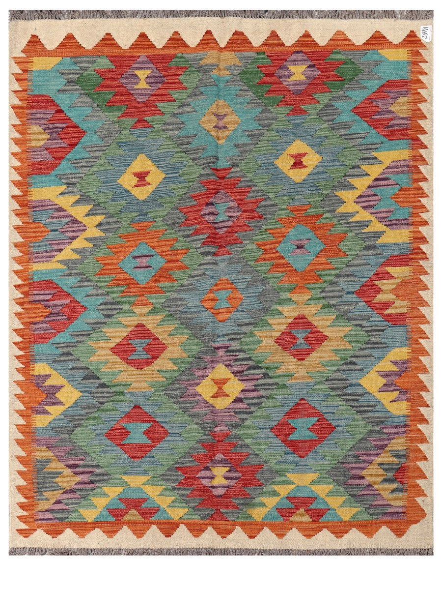 Maimana Afghanistan Kilim Rug - 195 x152 cm