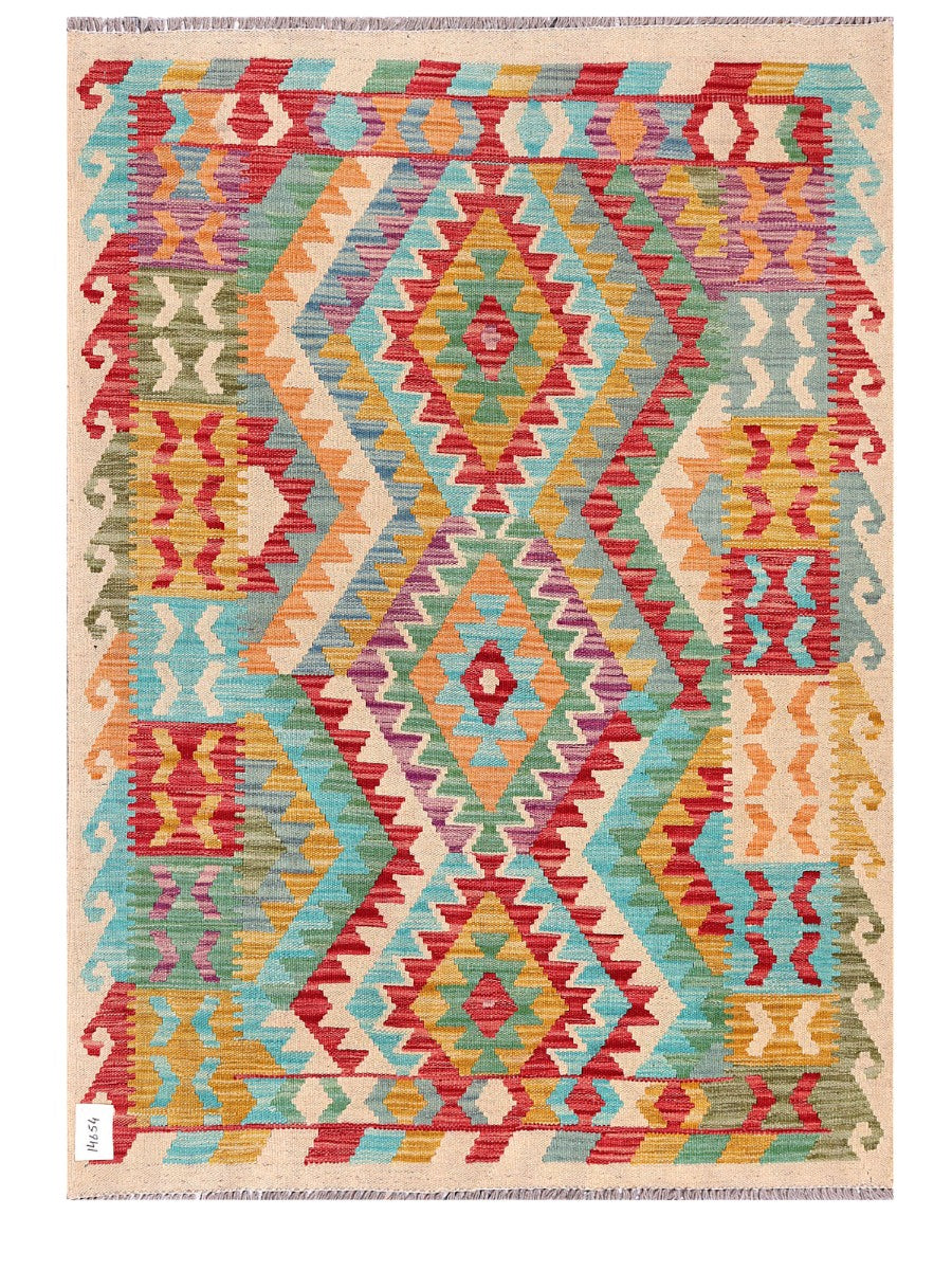 Maimana Afghanistan Kilim Rug - 155 x112 cm