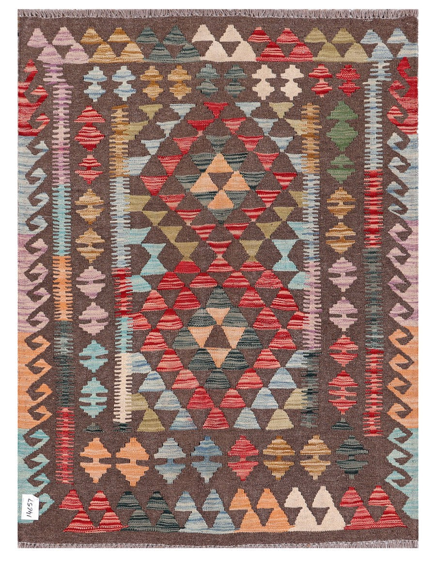 Maimana Afghanistan Kilim Rug - 145 x108 cm